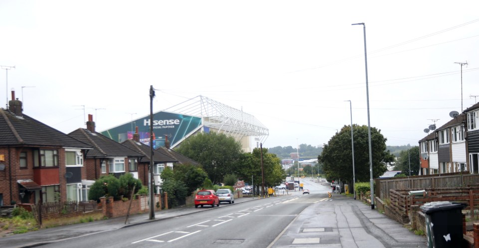 Wesley Street lies in the shadow of the famous Elland Road stadium