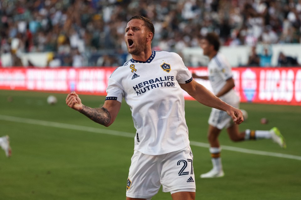 Sharp joined Galaxy on a year-long deal but has the option to extend by another