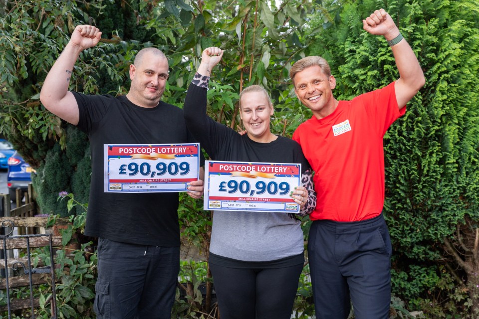 The Manchester couple with Postcode Lottery star Jeff Brazier