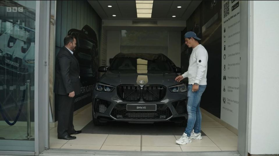 The rugby star has been handed several different BMWs