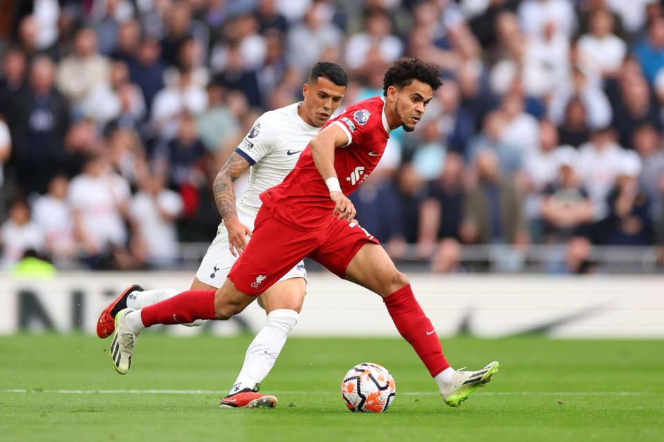 Luis Diaz was denied a goal in the first half for being in an 'offside' position