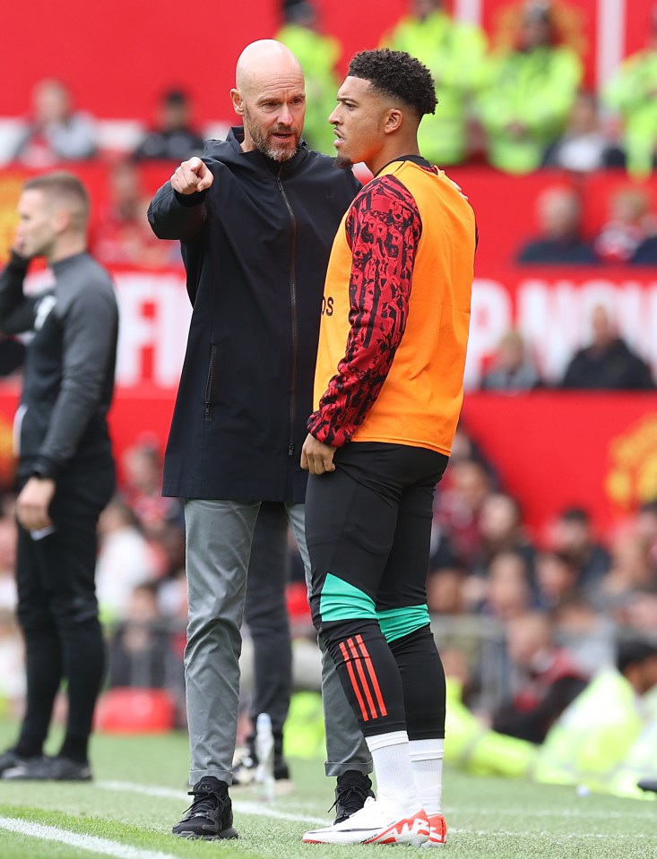 Sancho’s time at Man Utd looks to be over after his row with Ten Hag