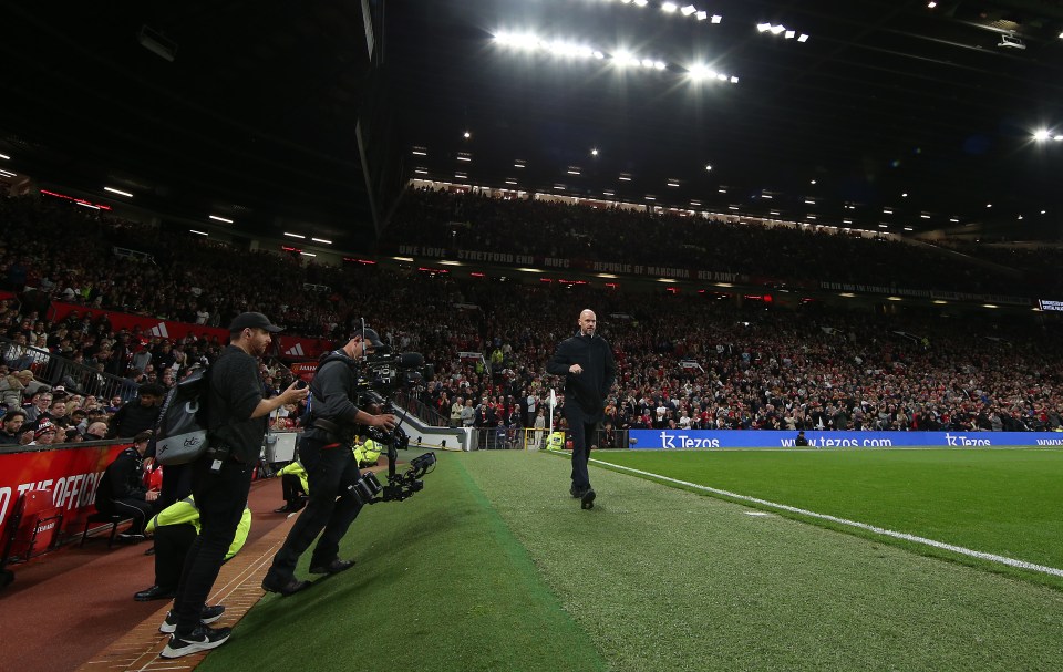 Erik ten Hag left Sky Sports' commentary team shocked and fans in stitches after appearing late for the second half