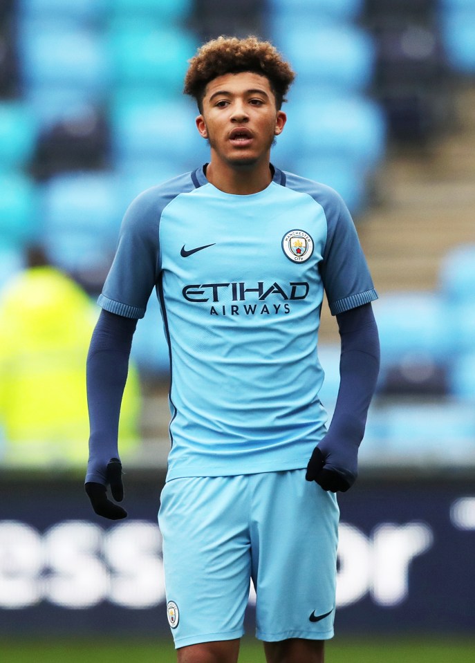 Sancho started his career at Man City