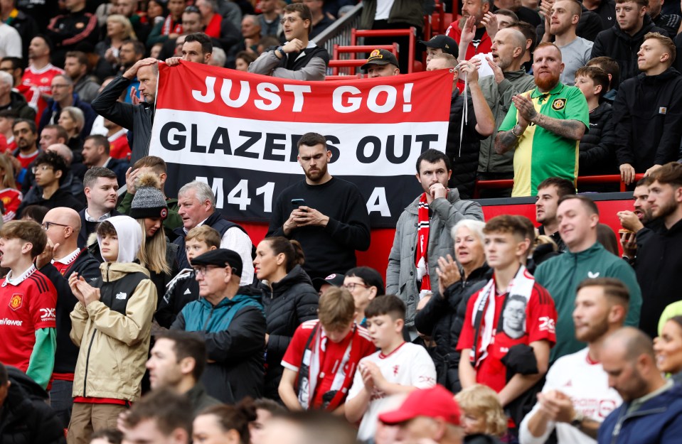 Boos rang around Old Trafford at the full-time whistle