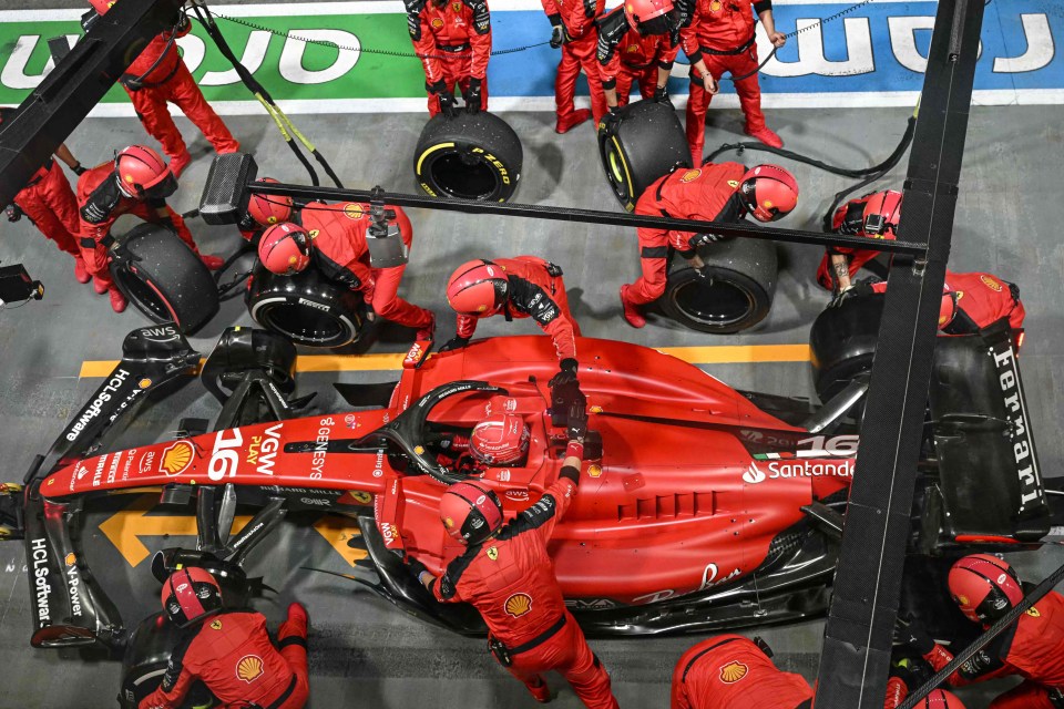 A slow stop for Leclerc hurt his track position