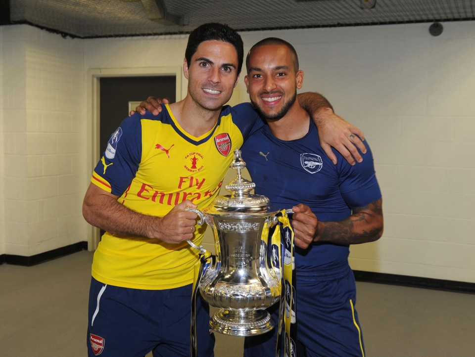 Theo Walcott says Mikel Arteta gave him the best team talk