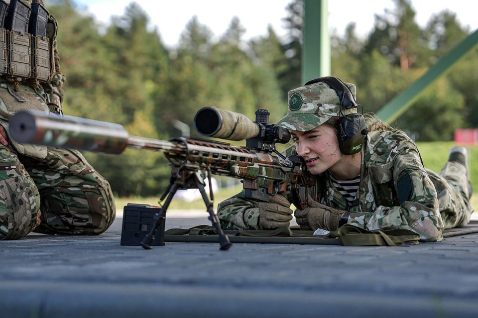 The young women have been given a military course