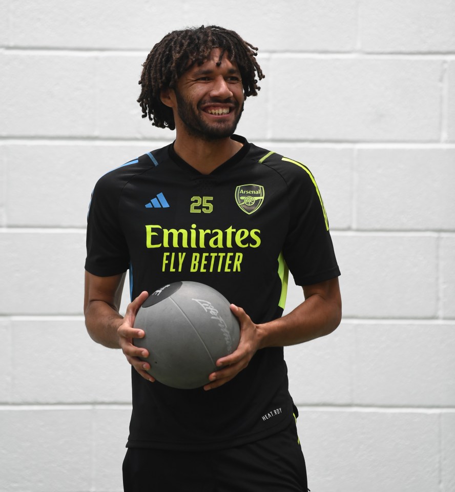 Mohamed Elneny has returned to Arsenal training