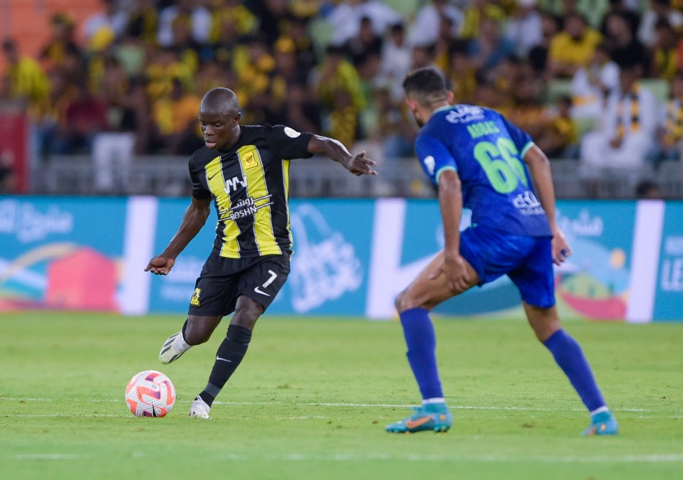 N'Golo Kante scored a wonder goal for Al-Ittihad