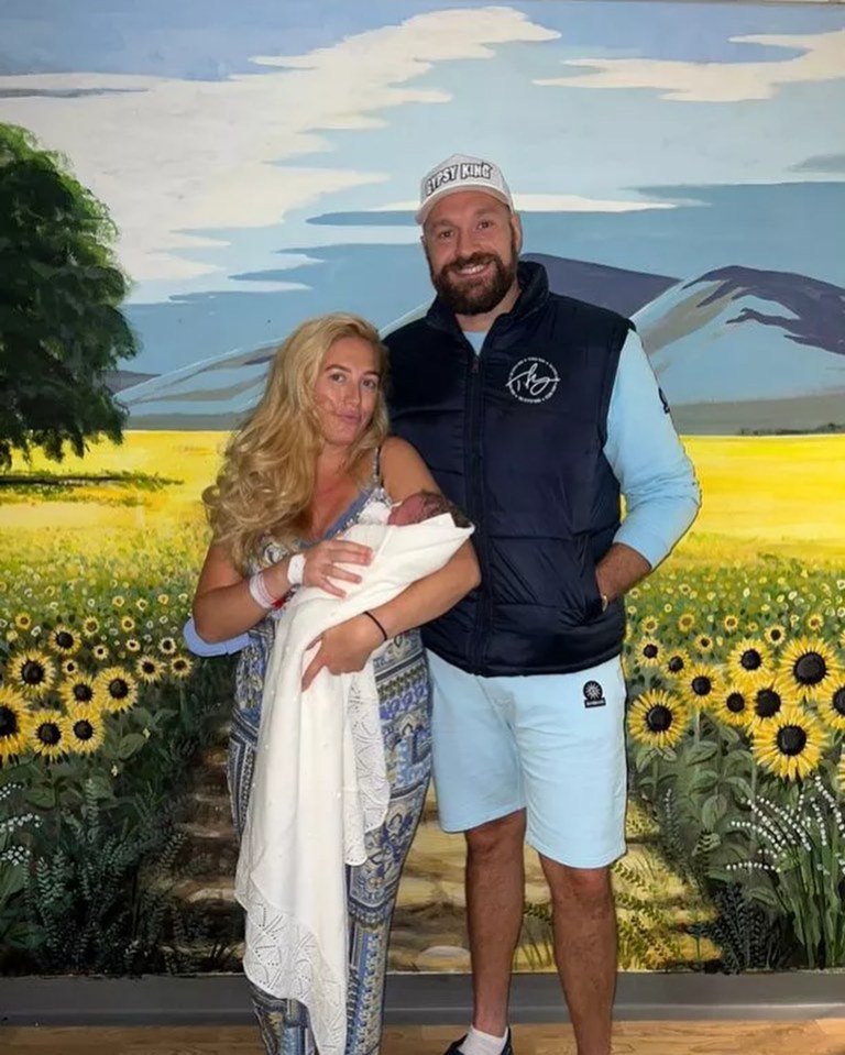 Paris and Tyson Fury welcoming their seventh child into the world