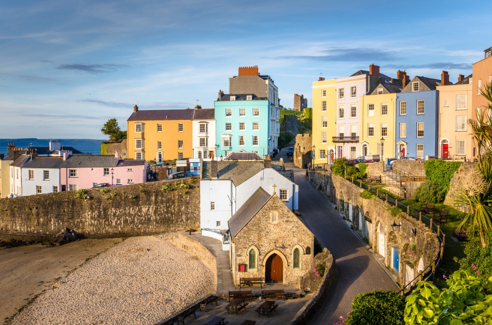 Tenby (pictured) is a seaside town in southeast Wales