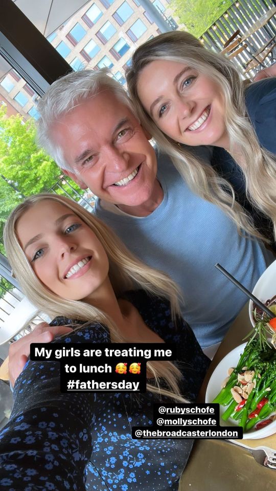 A source revealed that Phillip's daughters, Ruby and Molly, are staunchly loyal to their dad