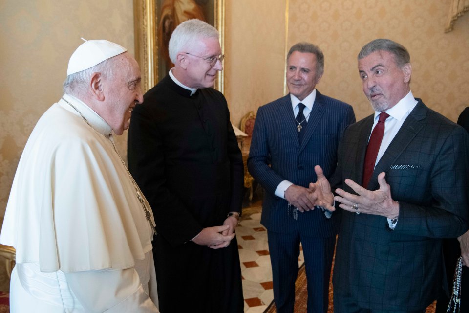 The Pope told Sly he grew up watching his movies