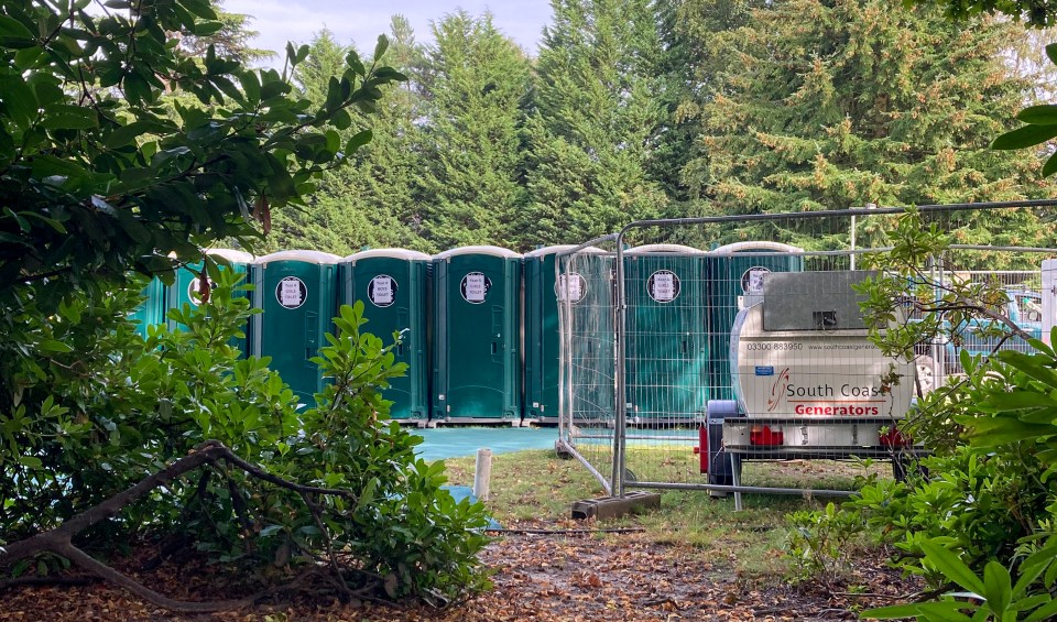 Makeshift facilities have been set up at St Francis Catholic Primary School in Ascot