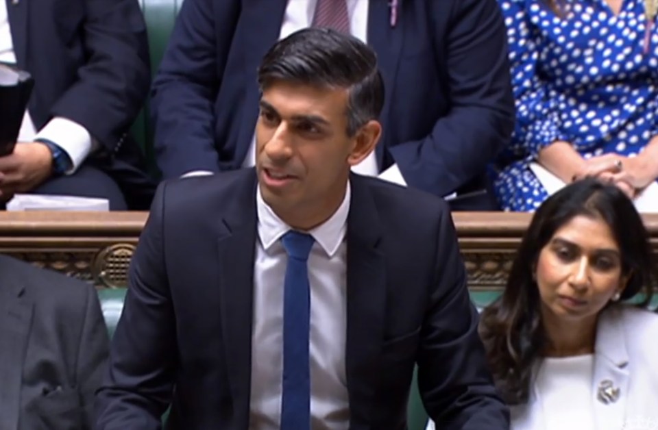 Rishi Sunak defended the government’s record on China and terrorism at PMQs today