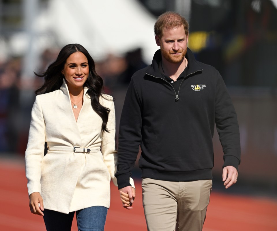 Prince Harry and Meghan Markle attending the Invictus Games last year