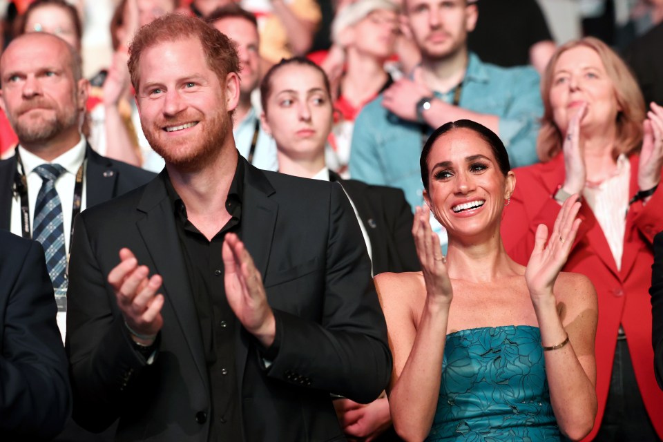 Prince Harry and Meghan at the closing ceremony of the Invictus Games Düsseldorf 2023