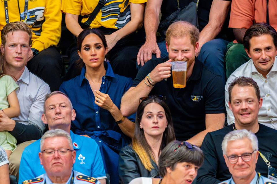 The Duke of Sussex celebrated his 39th birthday with a beer at the volleyball finals