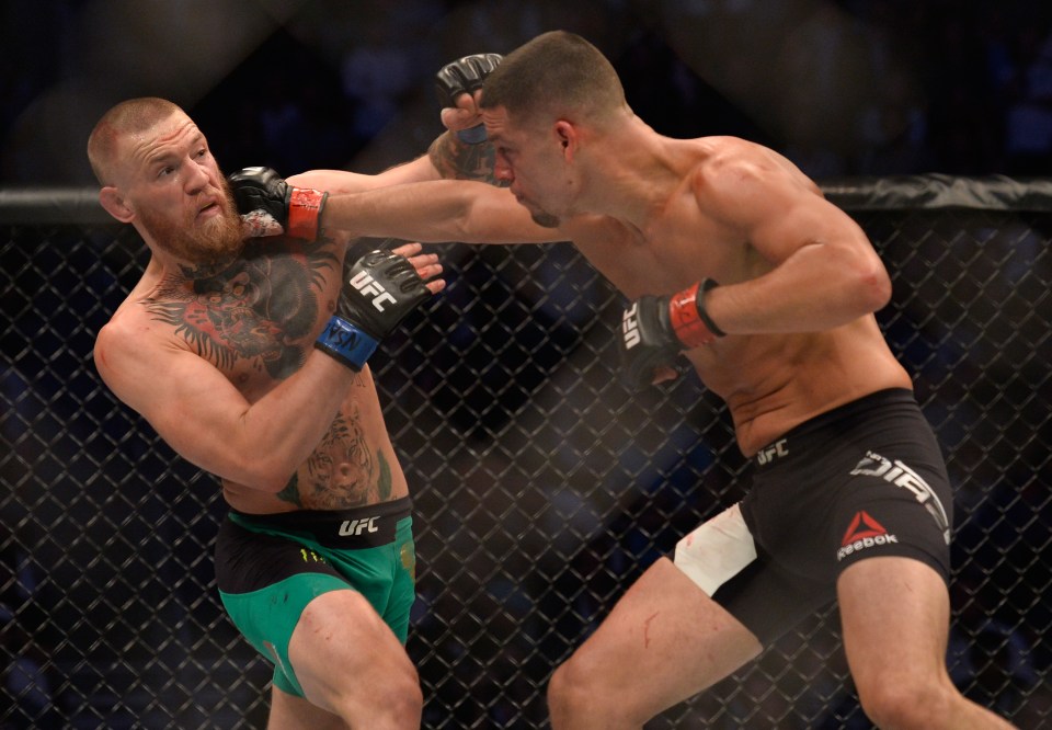 Conor McGregor and Nate Diaz fought twice in 2016