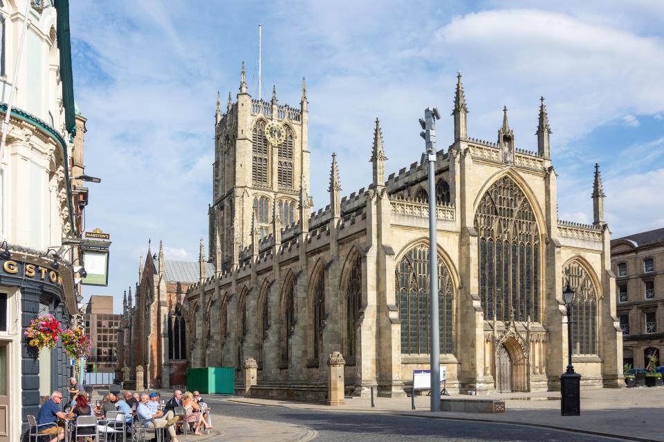 Hull Minster has some of the finest medieval brick-work in the country