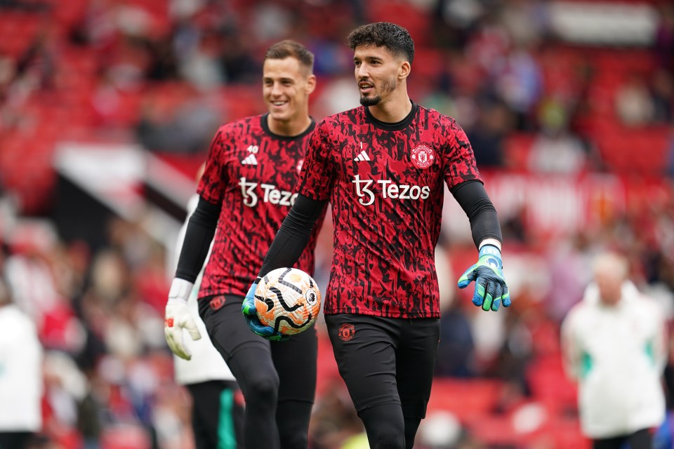 Man Utd named three keepers on the bench versus Bayern Munich, including Radek Vitek (back) and Altay Bayindir (front)