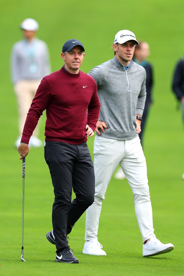 The former Real Madrid star was paired with Rory McIlroy