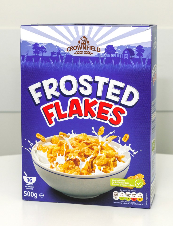 Lidl are the second cheapest box of frosted flakes after Sainsbury's