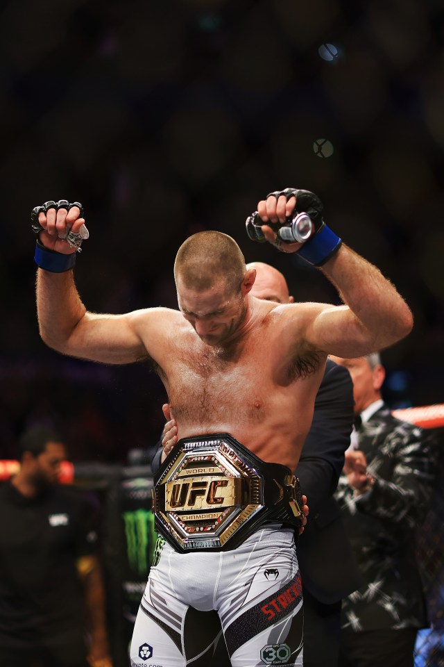 Strickland, 32, was awarded the belt by UFC president Dana White