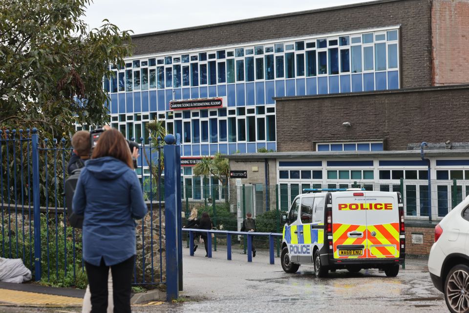 A protest was staged outside a Cornwall school dubbed a 'prison' by students