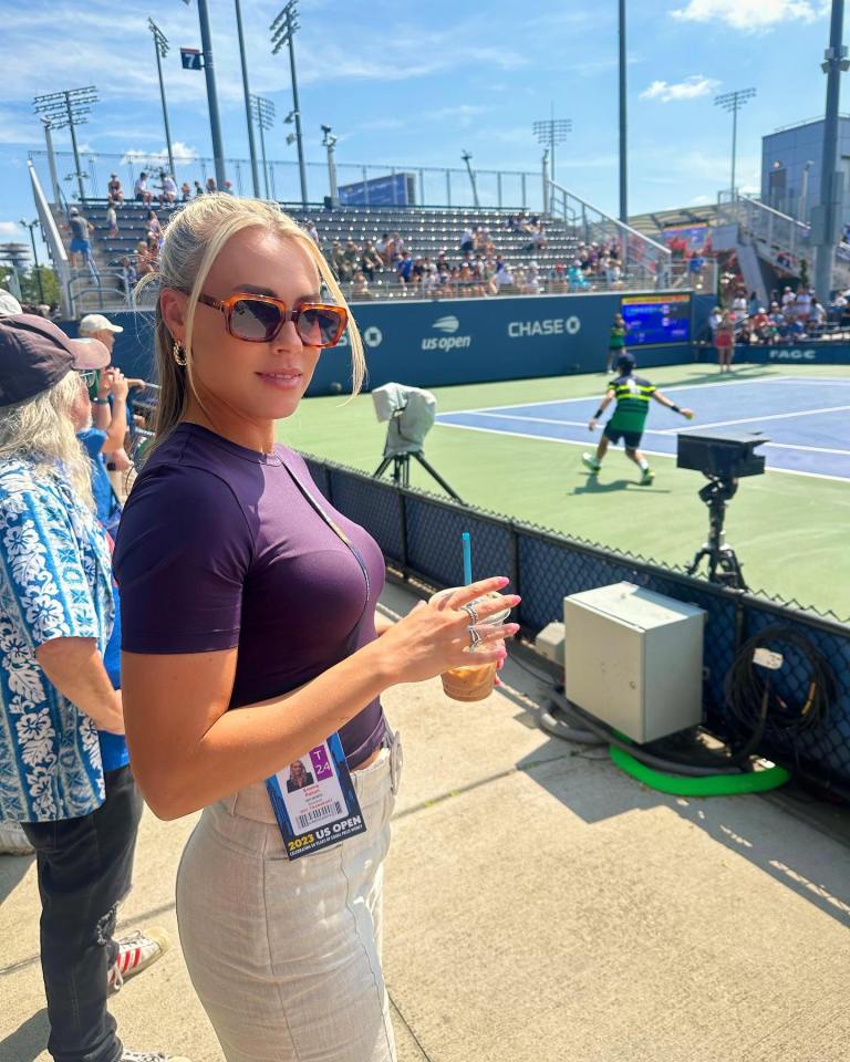 Paton was hosting Sky's US Open coverage