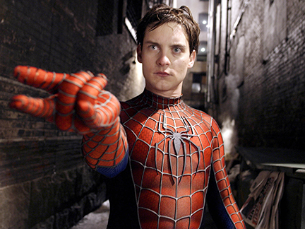 Spiderman star Tobey Maguire was in the crowd to watch Messi's heroics