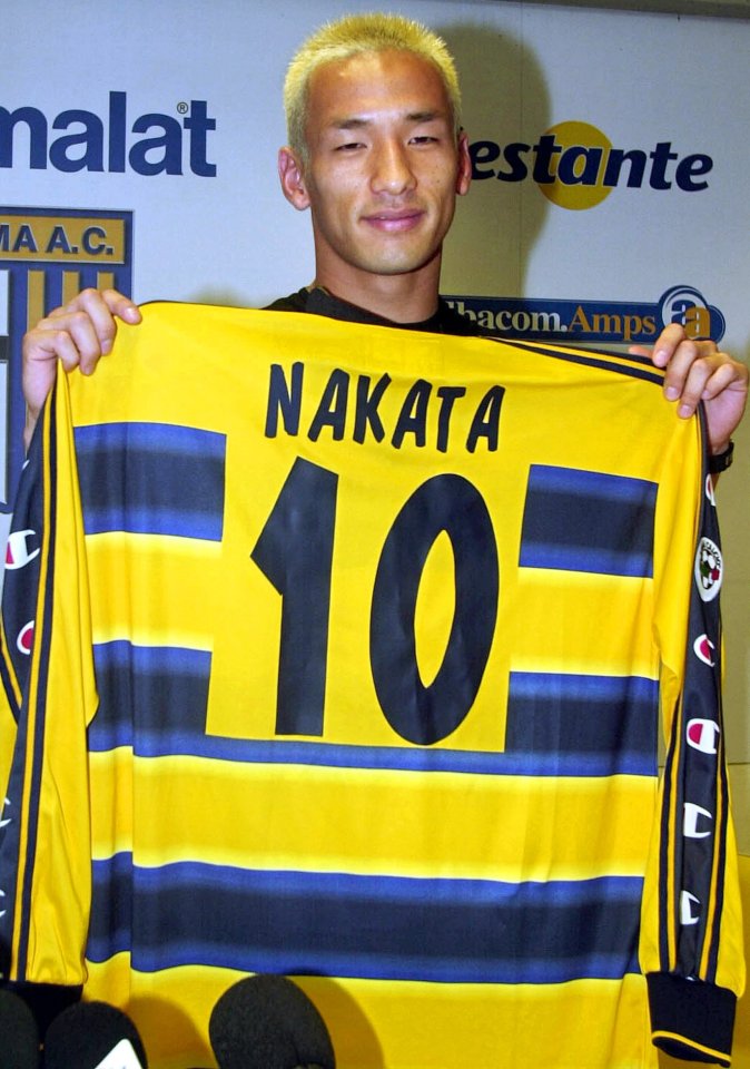 Nakata was named by Pele's list of the top 100 footballers