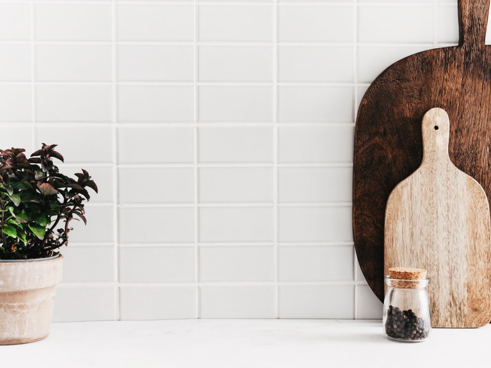 You can prevent discoloured grout with a quick scrub of The Pink Stuff