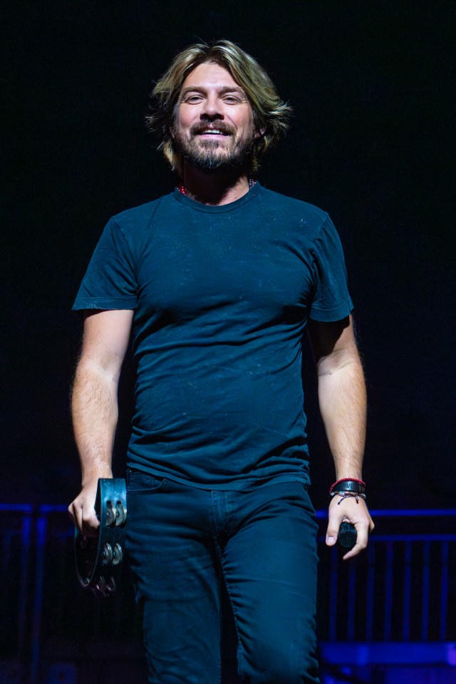 Taylor Hanson on stage at the O2 last night