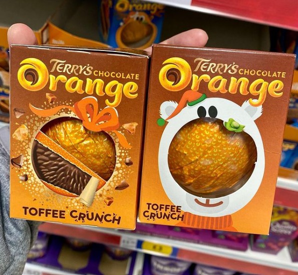 Terry's has brought back the toffee crunch flavour of the iconic chocolate orange