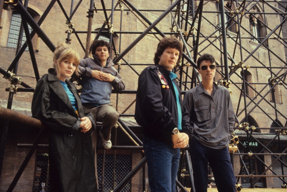 The famed band consists of frontman David Byrne, bassist Tina Weymouth, drummer Chris Frantz and guitarist Jerry Harrison