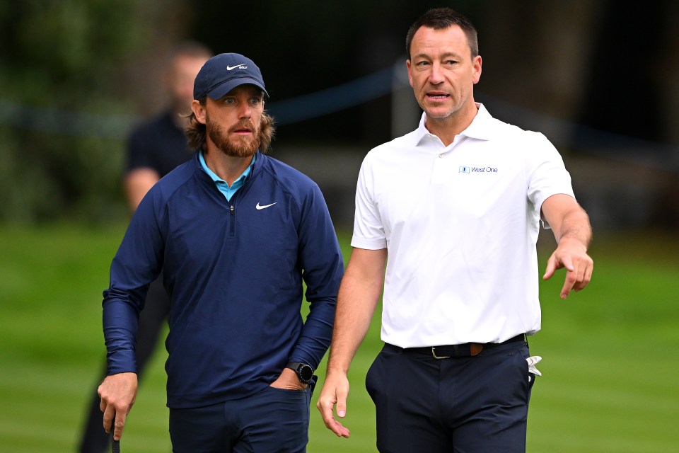 Ryder Cup Team Europe star Tommy Fleetwood partnered John Terry