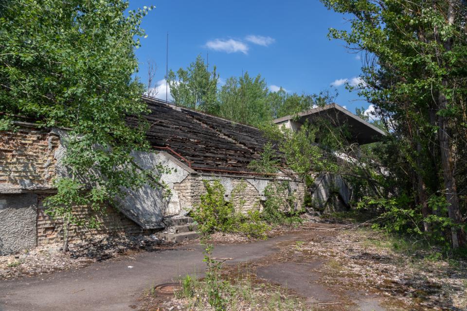 The war base was left abandoned since the war until a restoration project in 2014