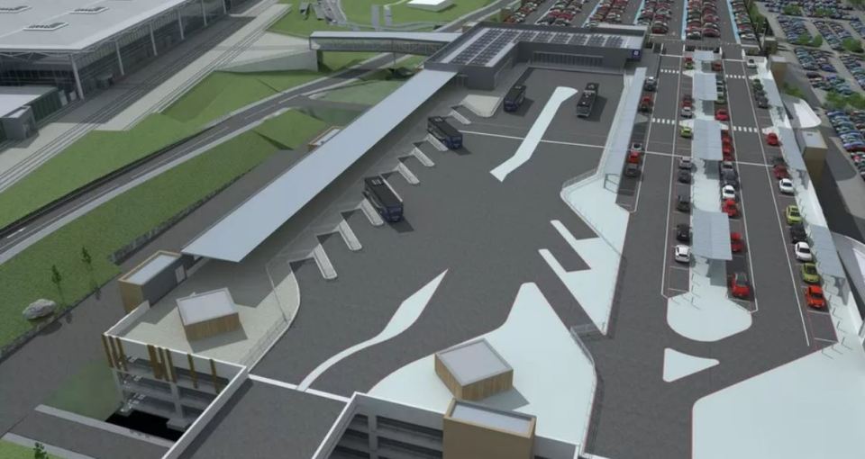 A brand new transport hub will be built at Bristol airport