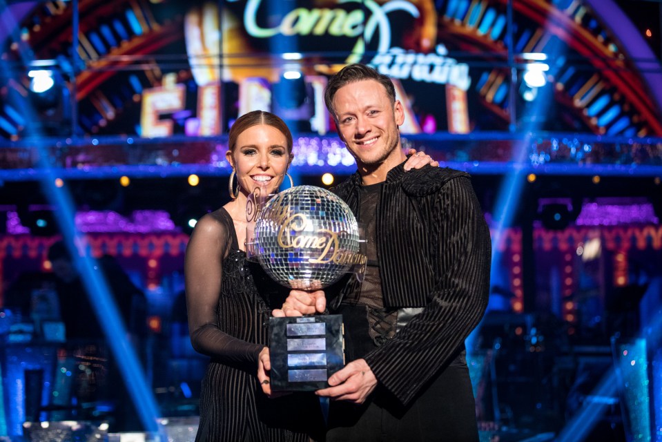 The pro dancer scooped the Glitterball trophy with now-girlfriend Stacey Dooley in 2018