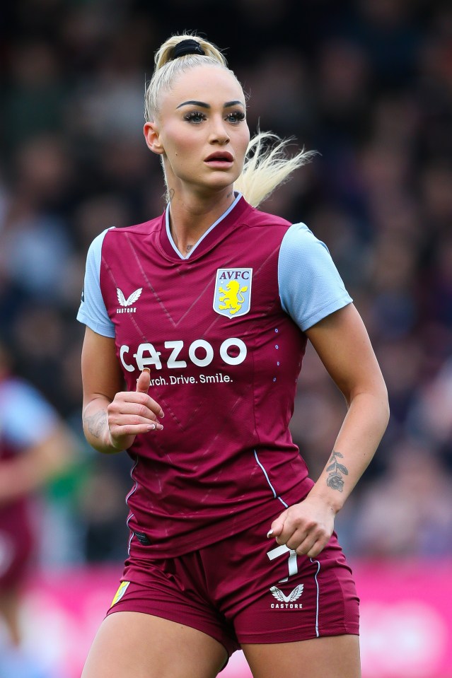 Alisha plays up front for Aston Villa