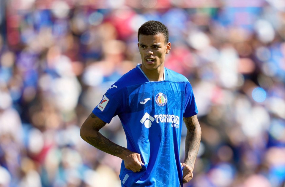 Mason Greenwood scored his first goal for Getafe, where he plays on loan