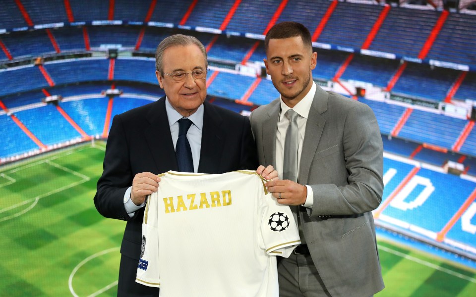 Hazard joined Real Madrid in 2019