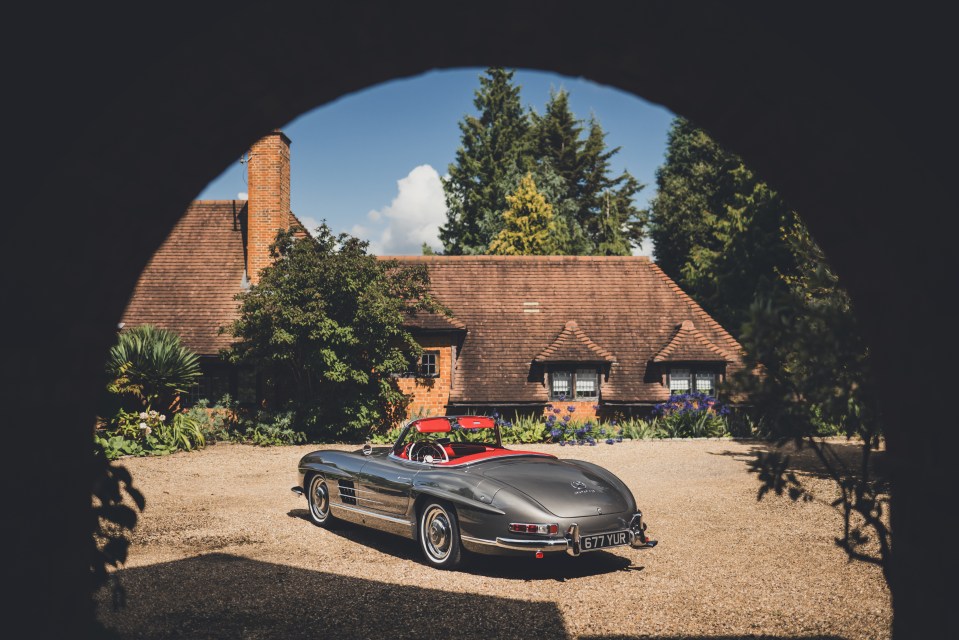 The 300 SL Roadster was a celebrity favourite, with similar models owned by Clark Gable and Sophia Loren