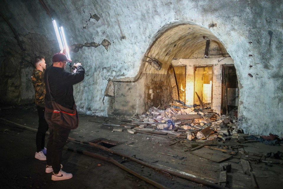 The two miles of tunnels create a labyrinth