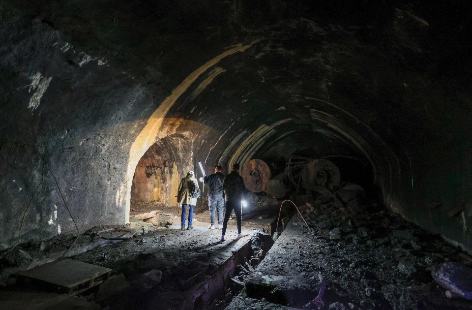 Rubble and mangled metal are found throughout the base