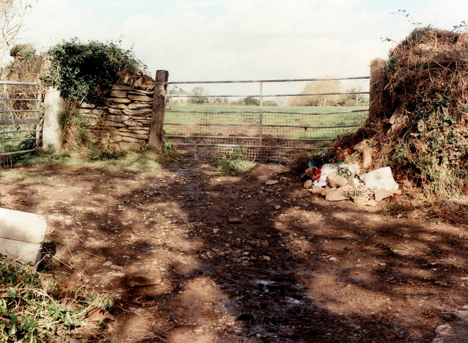 Her body was discovered in the gateway of a field in Cornwall