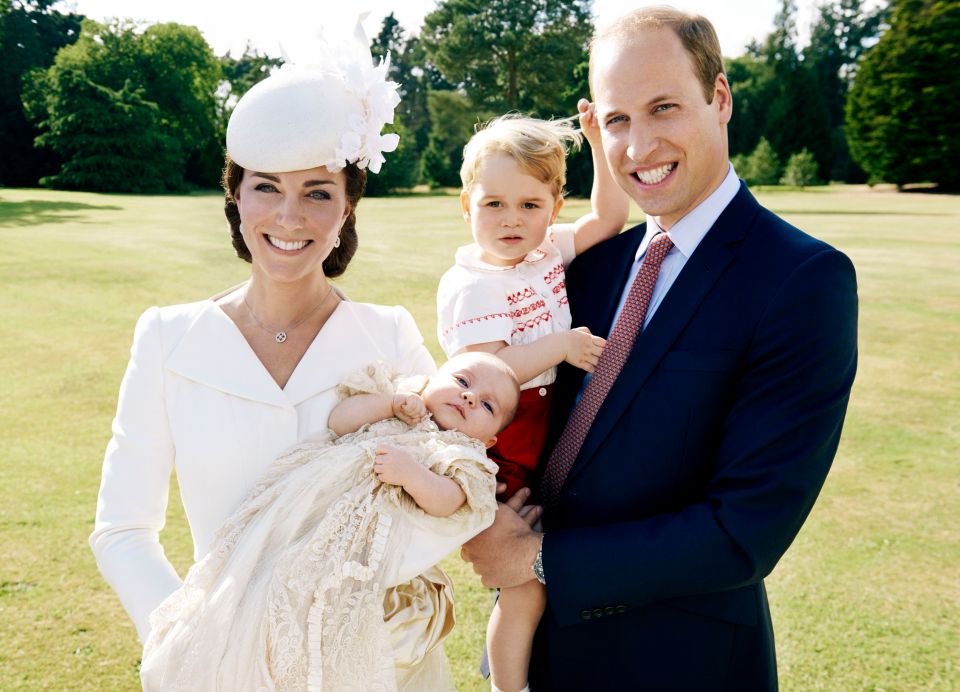 The young Princess is seen here at her christening