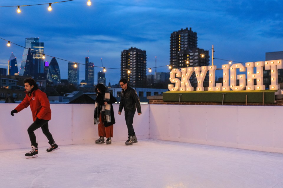 Skylight at Tobacco Dock is home to Europe’s only rooftop skating rink